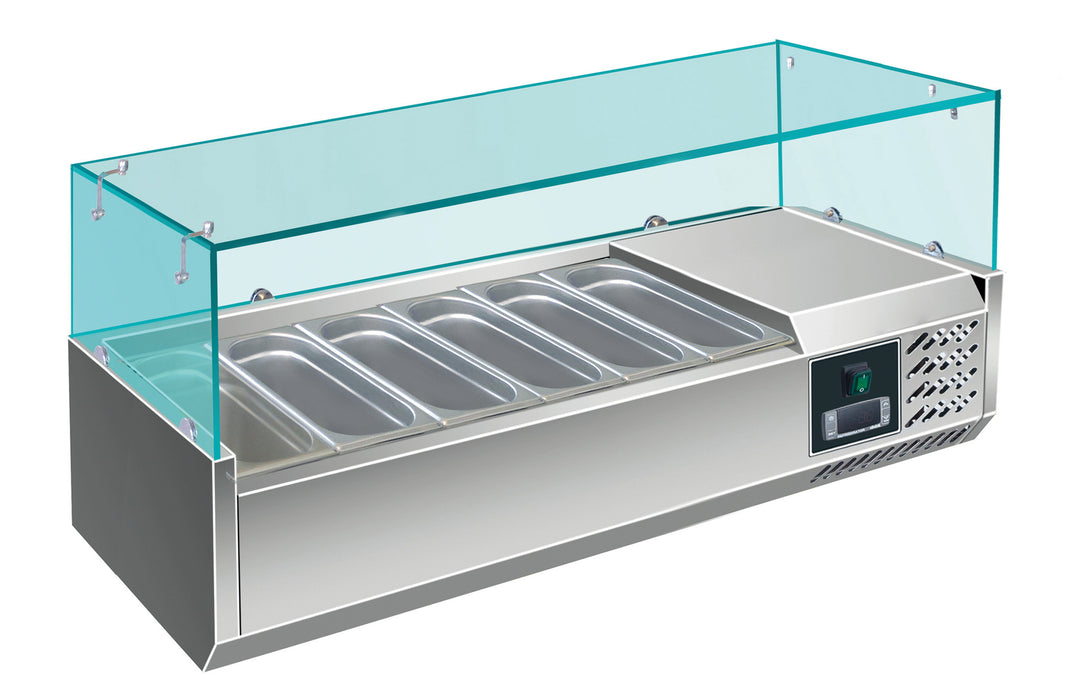 SARO Gekoelde opzetvitrine model EVRX 1400/380